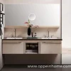 Modern Light Grey Double Bathroom Vanity with Sink - PLWY23004