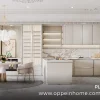 Modern Light Grey French Kitchen Cabinets Design - SICILIAN HOLIDAY