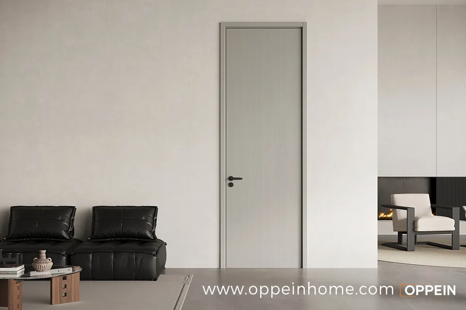 Modern Grey Full-height WPC Flush Door
