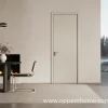 Modern Simple White Oak WPC Bedroom Door