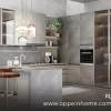 U-shaped Luxury Grey Kitchen Cabinet Design - MAESTRO